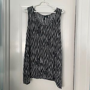 Black and white tank top